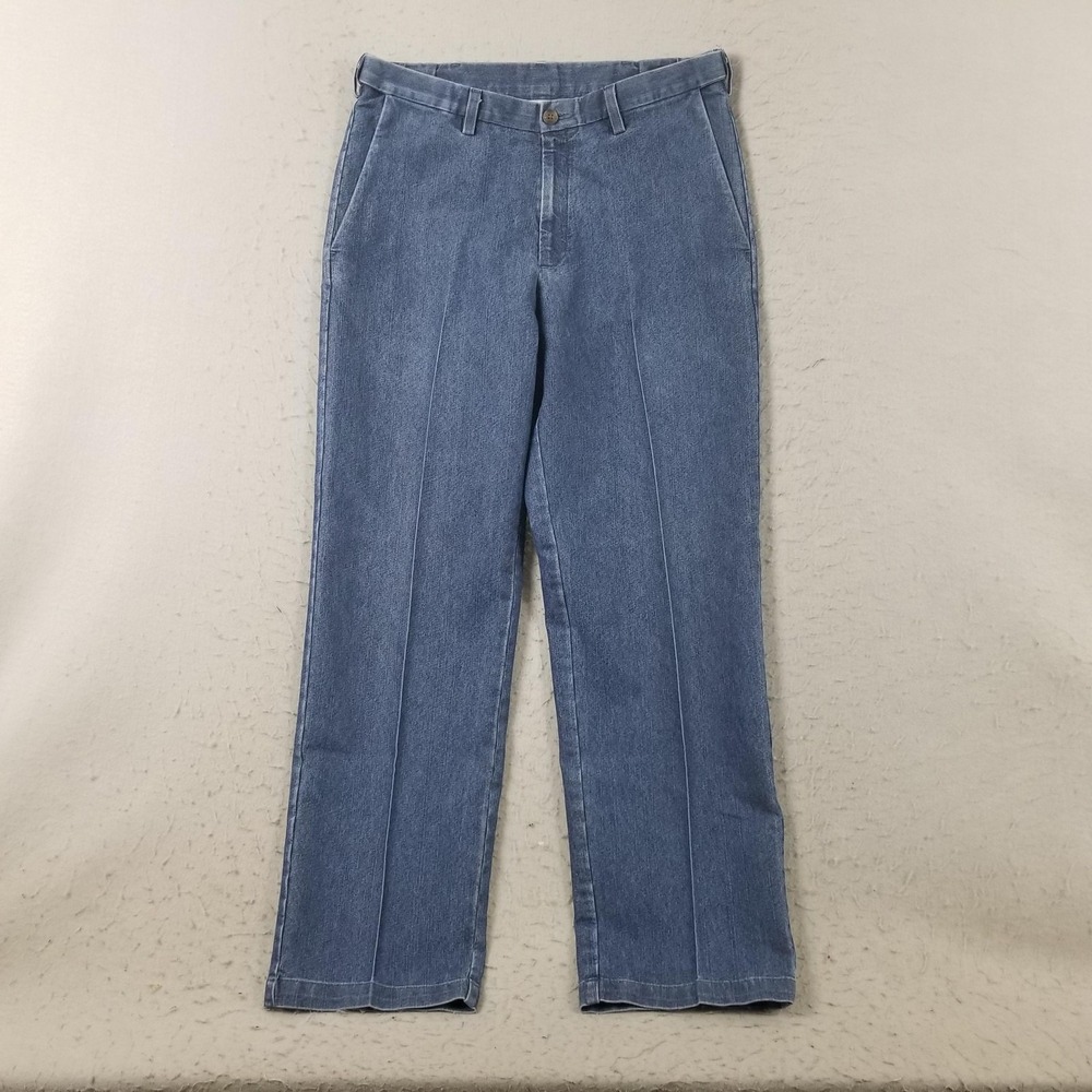 Haggar Classic Fit Premium Comfort Jeans Mens 34x32 Blue Medium Wash Denim